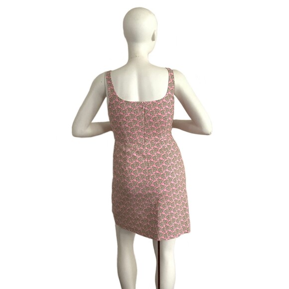 J. Crew Tank Dress Pink Umbrella Print Empire Waist Sleeveless 10 - Picture 2 of 13